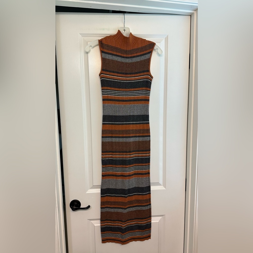 House of Harlow cowl neck knit midi dress
